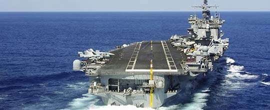 The US have several aircraft carriers with 3 of them stationed in San Diego